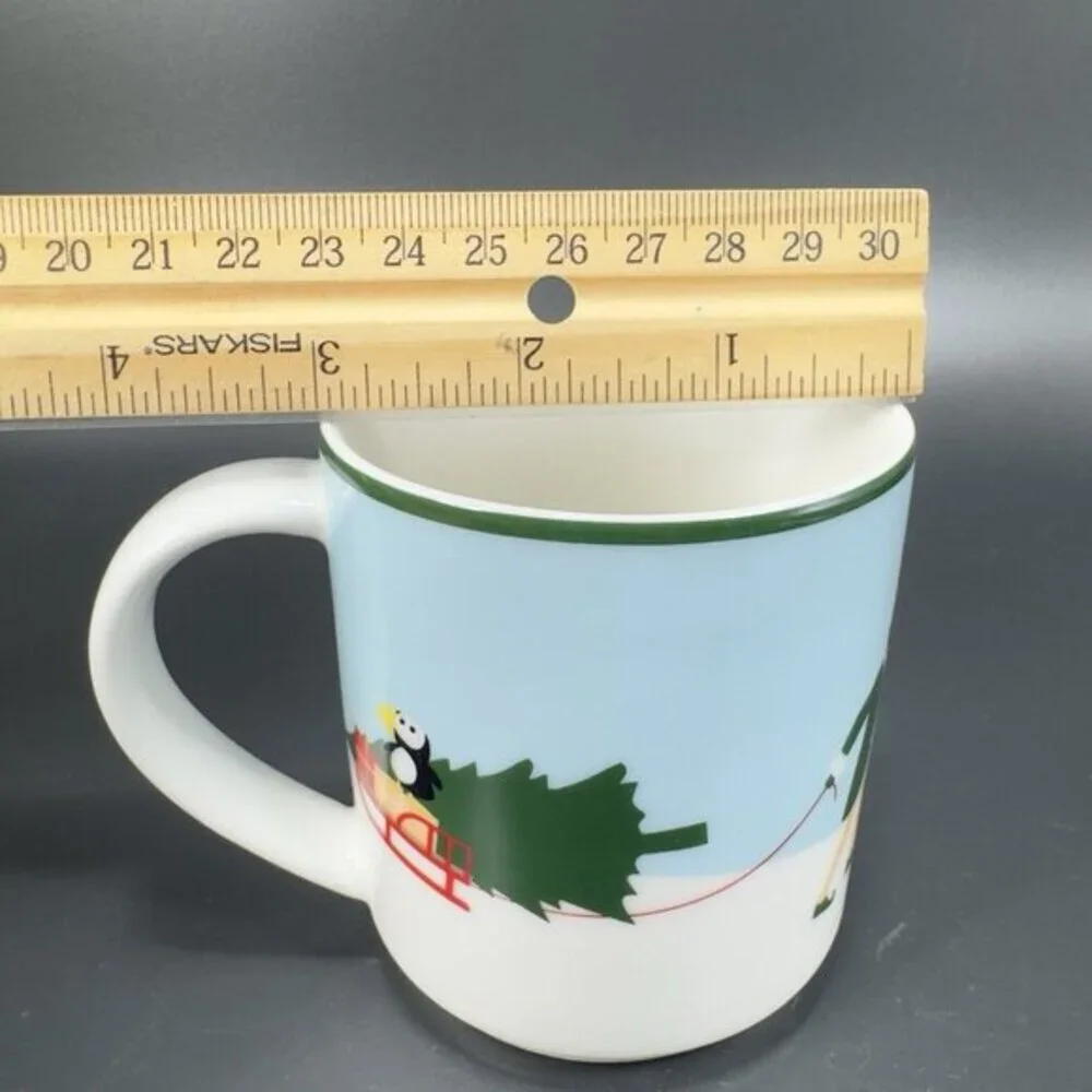 Williams Sonoma Christmas Holiday Elf Coffee Mug Cup‎ Ceramic New With Stickers